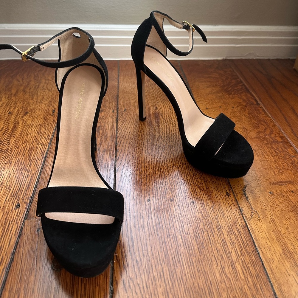 Stuart Weitzman Suede Platform Sandal